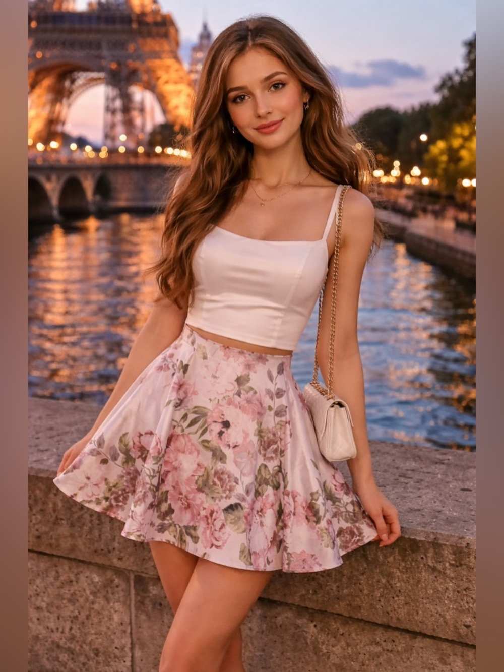 Teenage girl City Studio Cream Blouse with Black Label